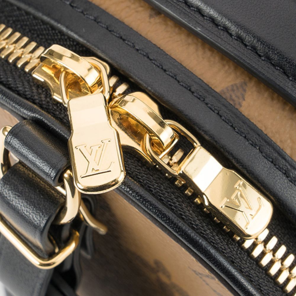 Louis Vuitton Reverse Monogram Boite Chapeau Souple Canvas Shoulder Bag Brown - Picture 8 of 8